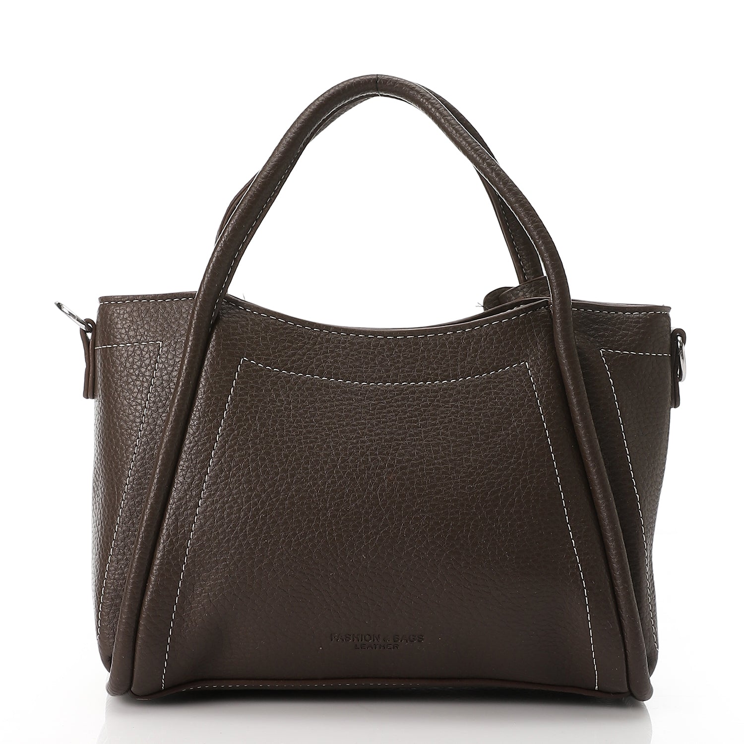 PU Pebbled Shoulder Bag – Brown (4185)