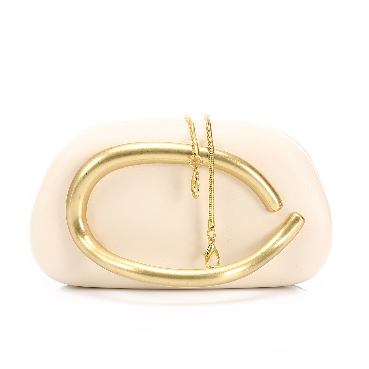 Statement Handle Clutch - Pink