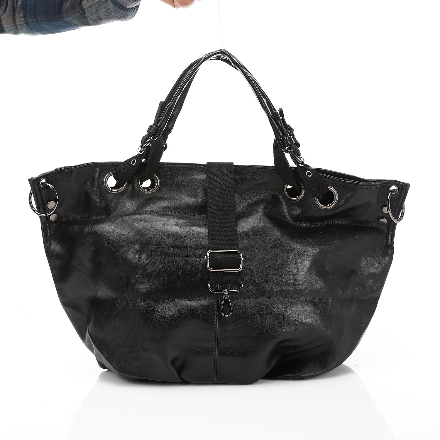 Oversized Multi-Functional Tote Bag - Black