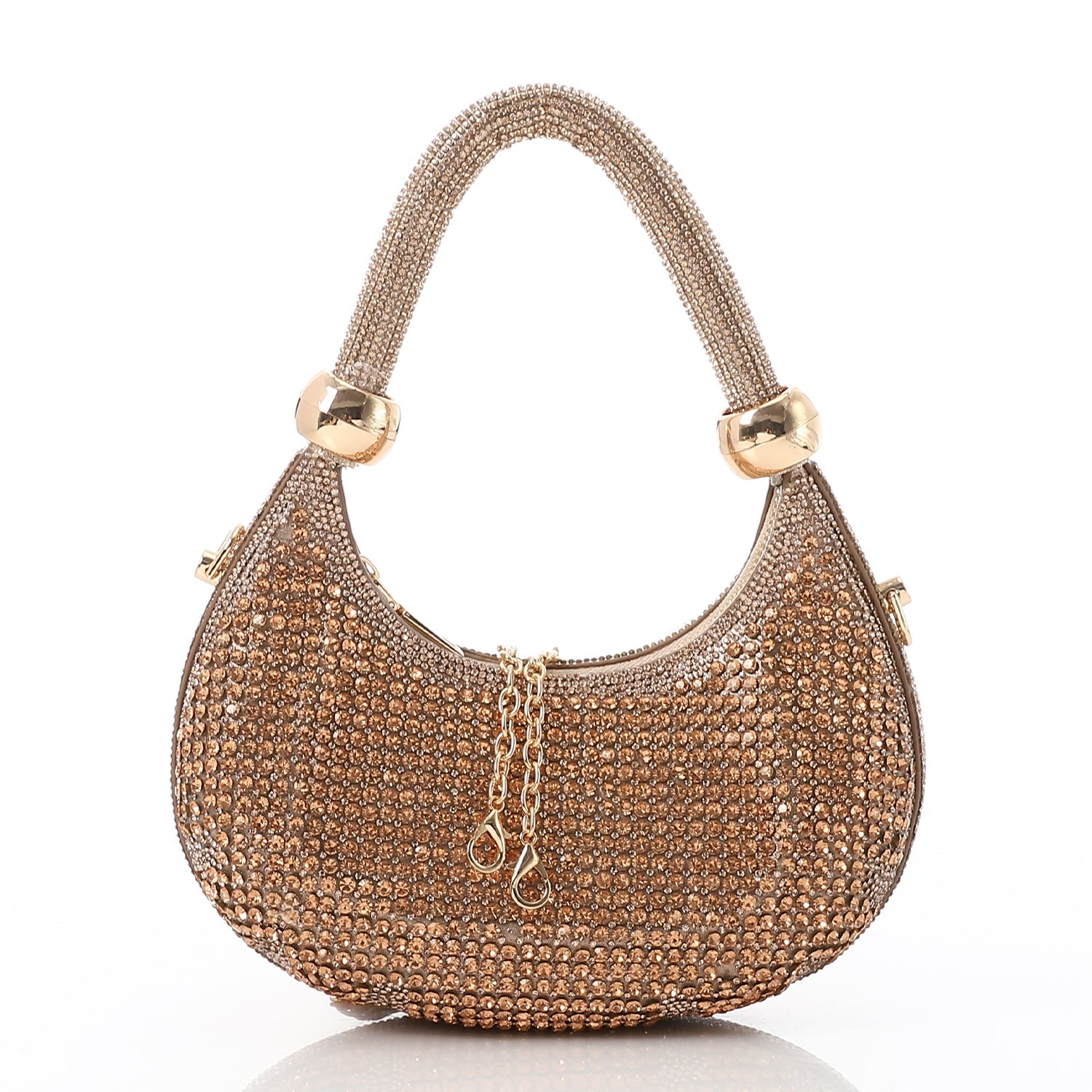 Crystal Luxe Handbag - Champagne