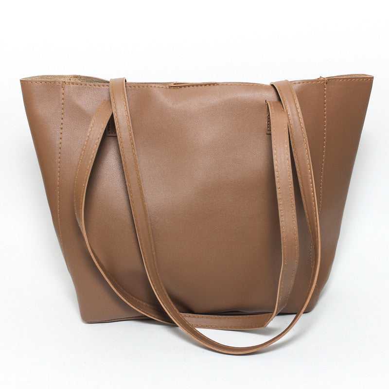 Glitter Women Hand Bag - Brown