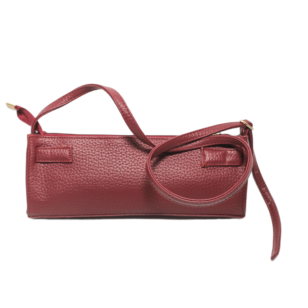 Minimalist Cross Bag - Burgundy