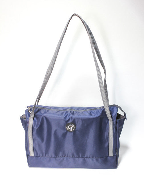 Canvas Shoulder Tote Bag - Blue
