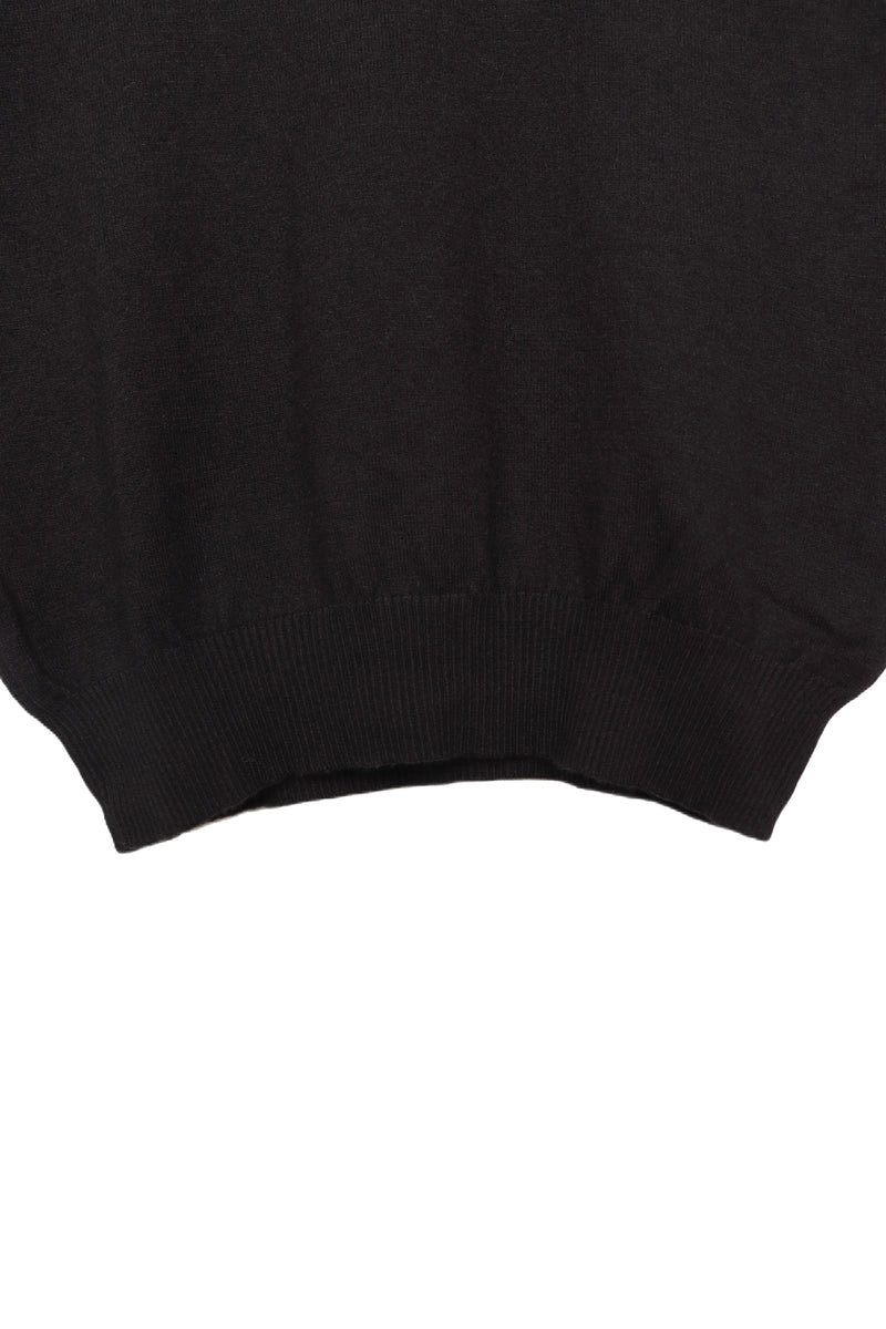 Polyamide Short Sleeve Pullover – Black