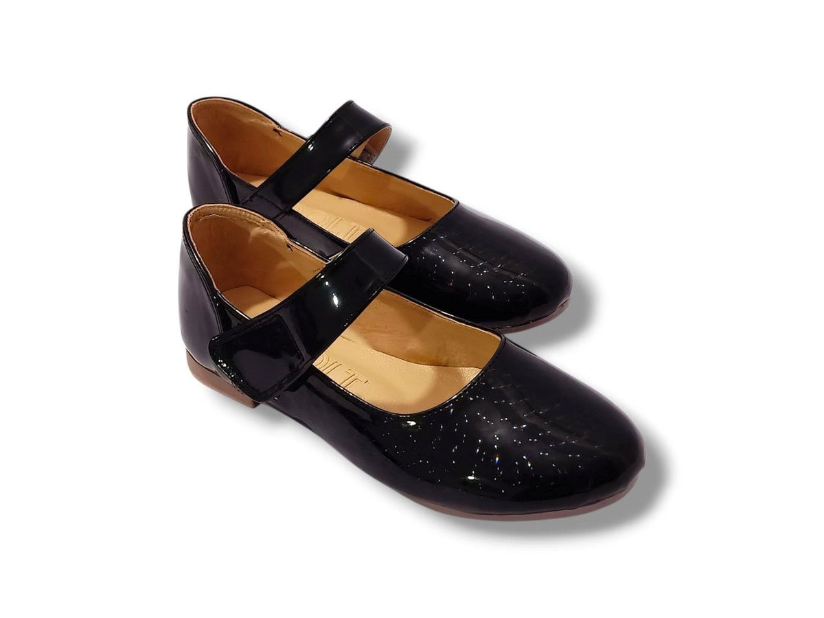 Patent Mary Jane Shoes - Black