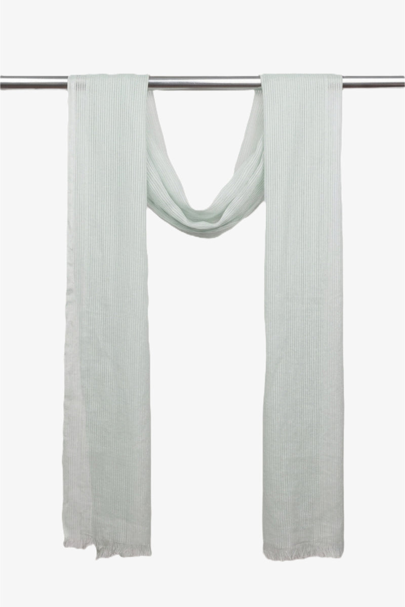 Textured Crinkle Scarf - Aqua