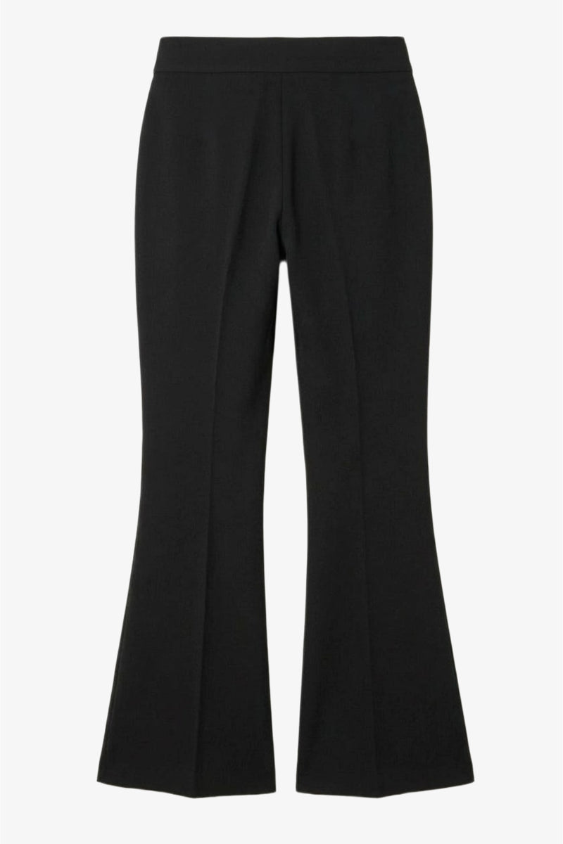 Solid Flared Pants – Black