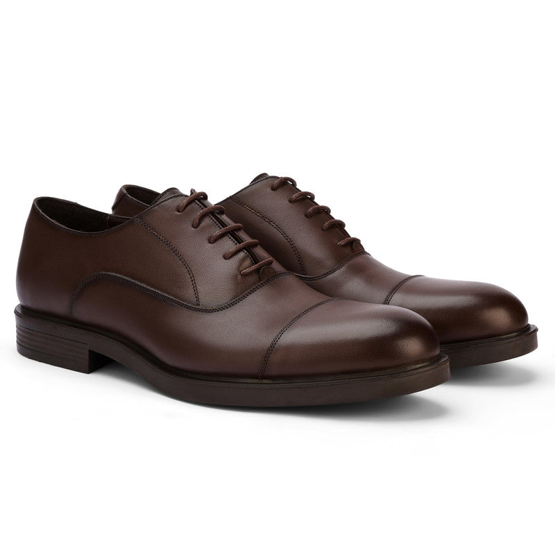 Solid Classic Dress Shoes – Brown