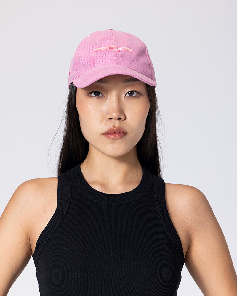 Denim Sports Cap - Pink
