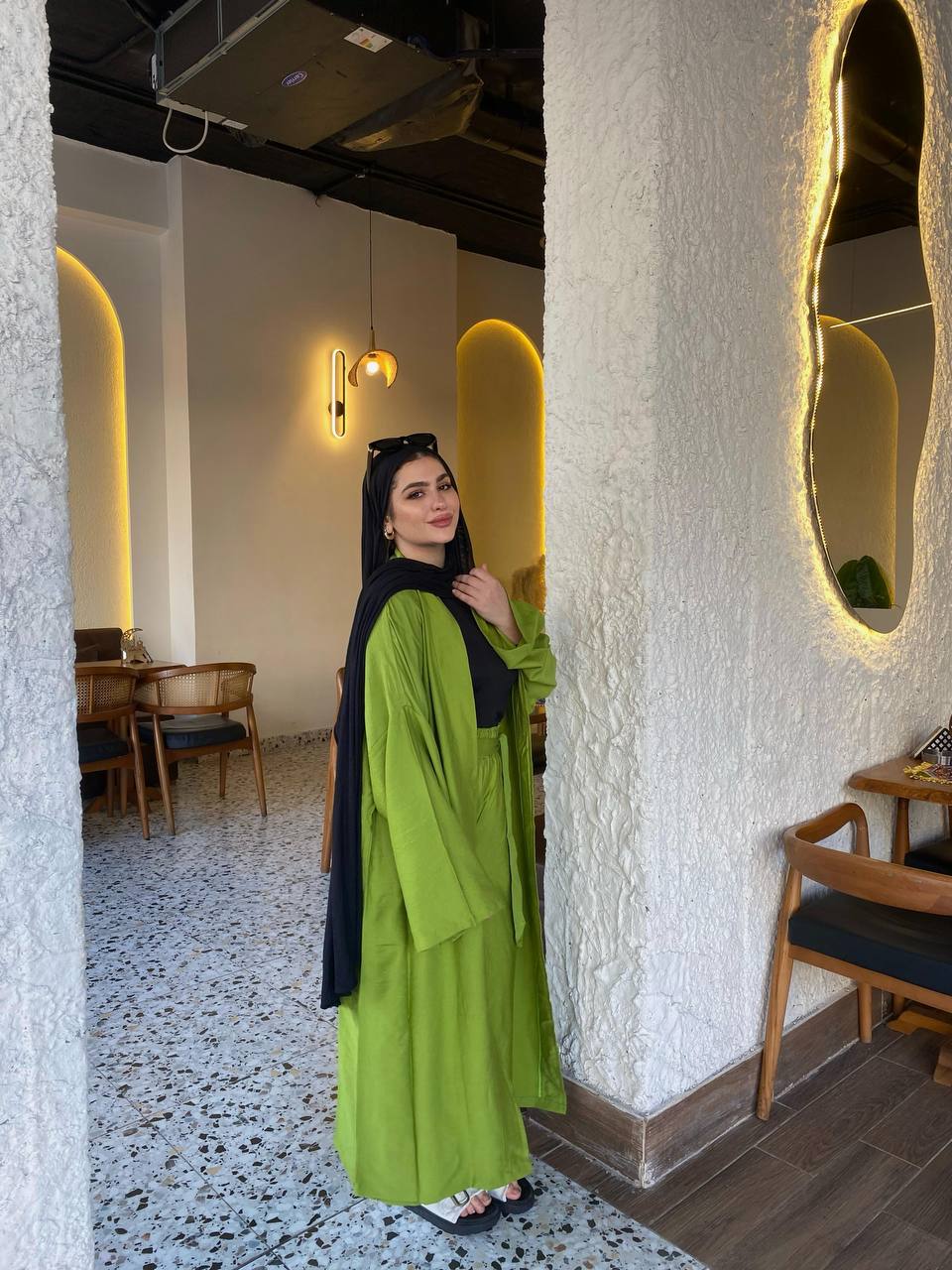 Wrap Linen Set - Green