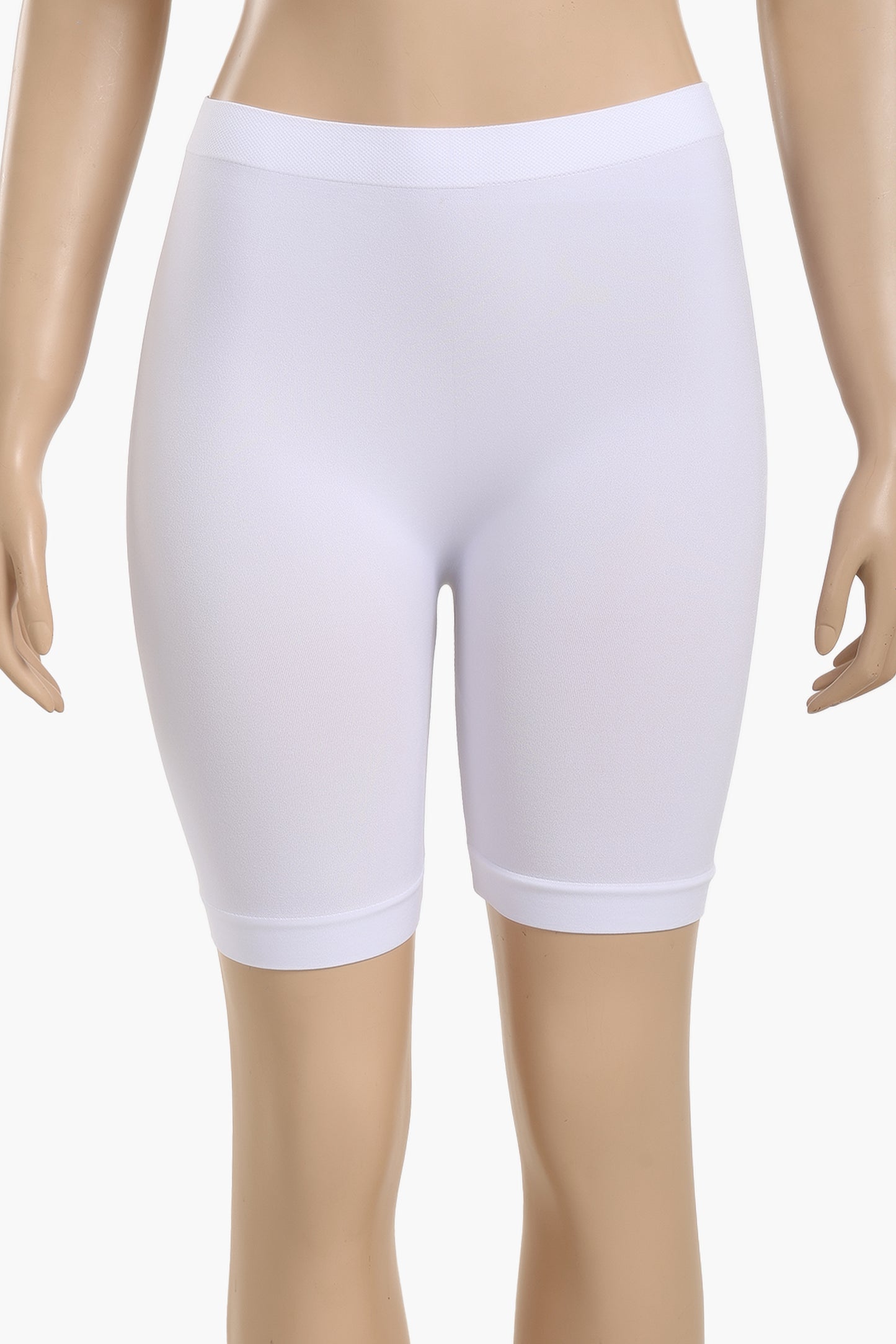 Cookies Mid Thigh Shorts - White