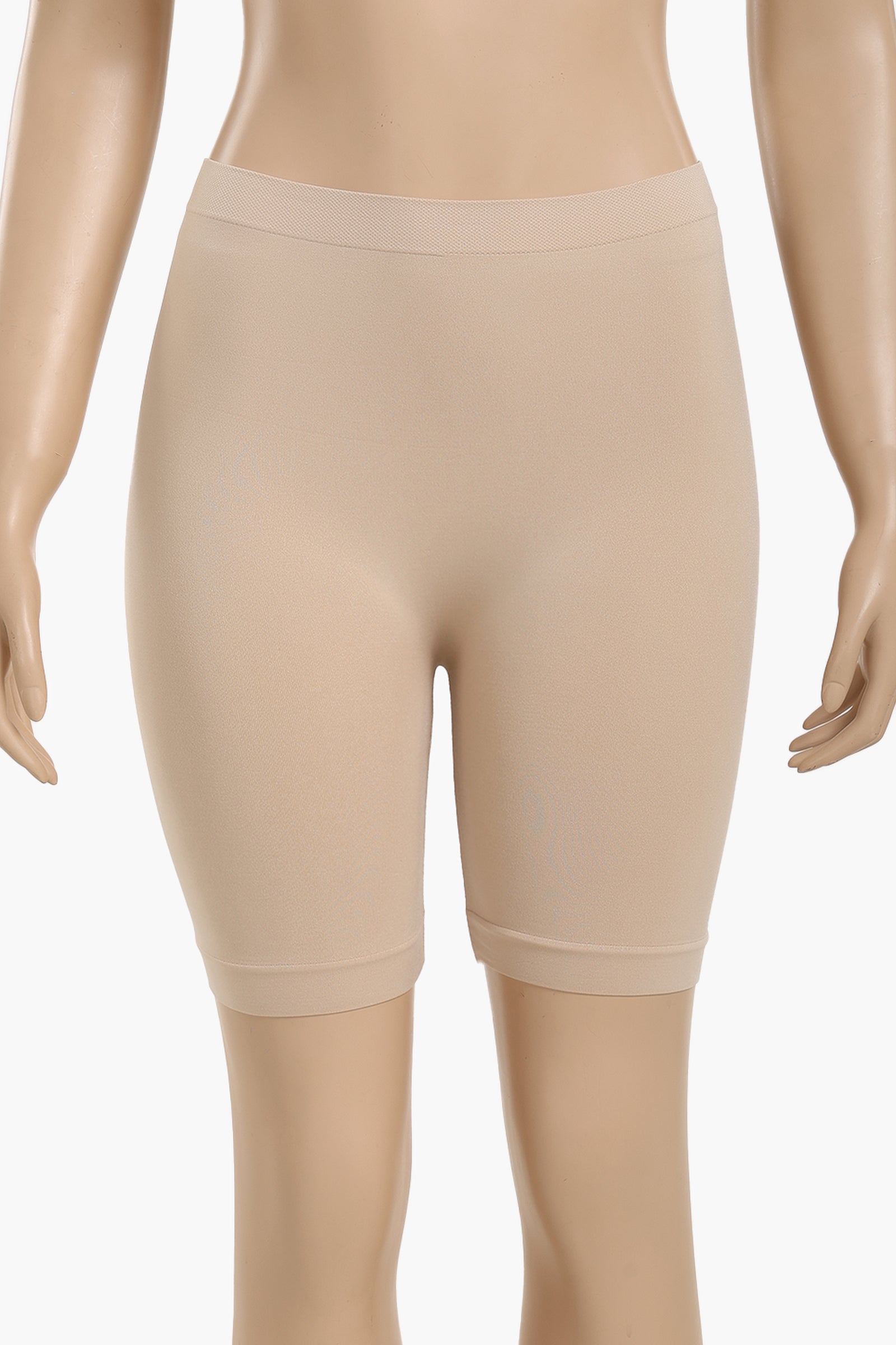 Cookies Mid Thigh Shorts - Beige