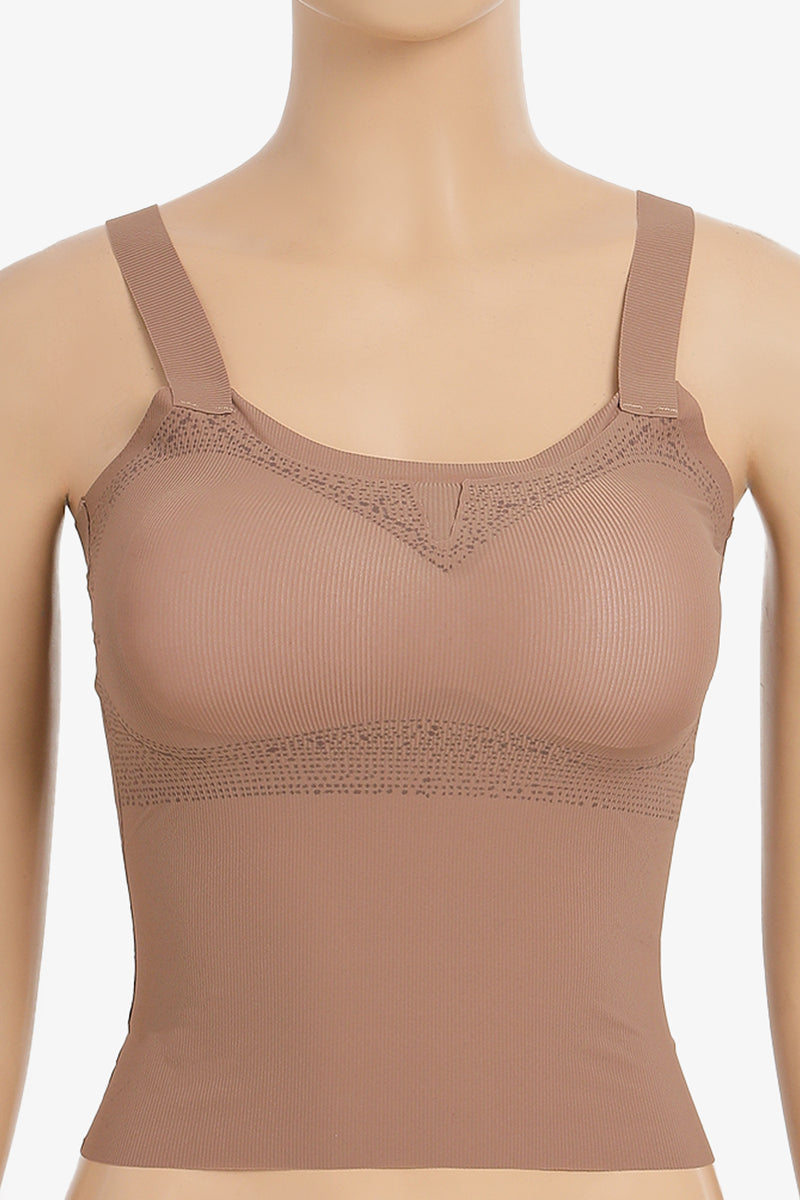 Padded Seamless Cami Top - Coffee