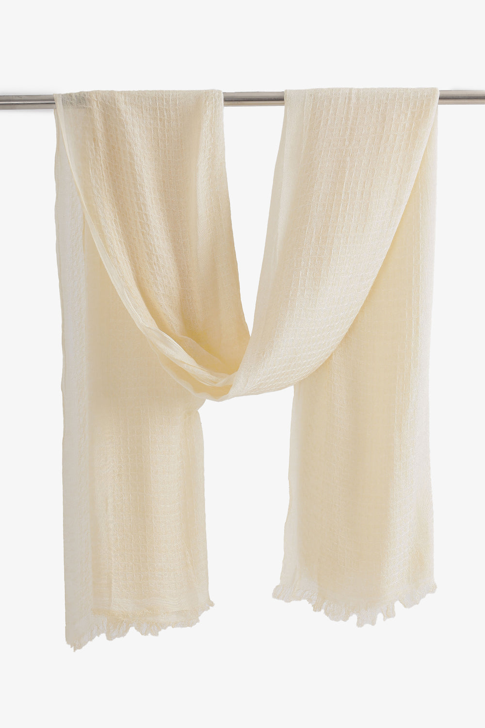 Light Linen Scarf - Off White