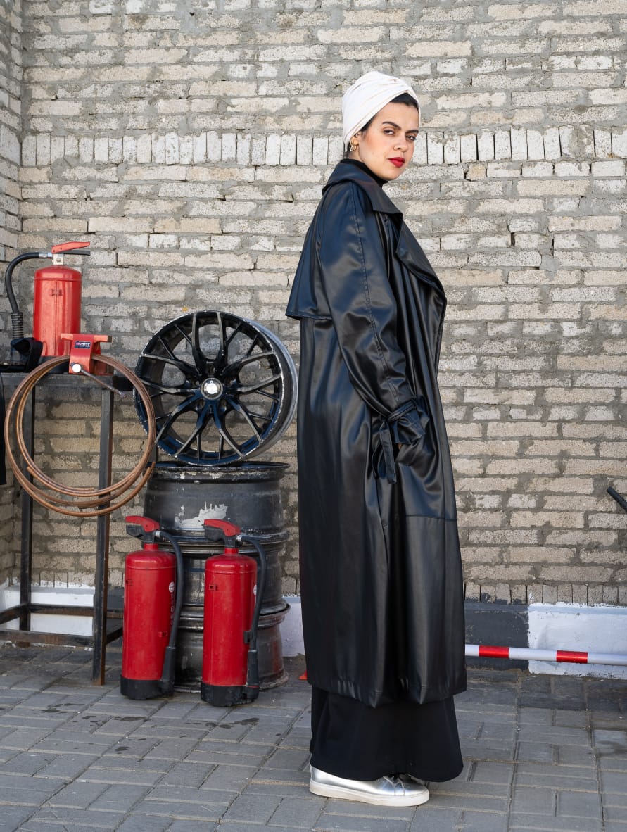 Black Leather Coat