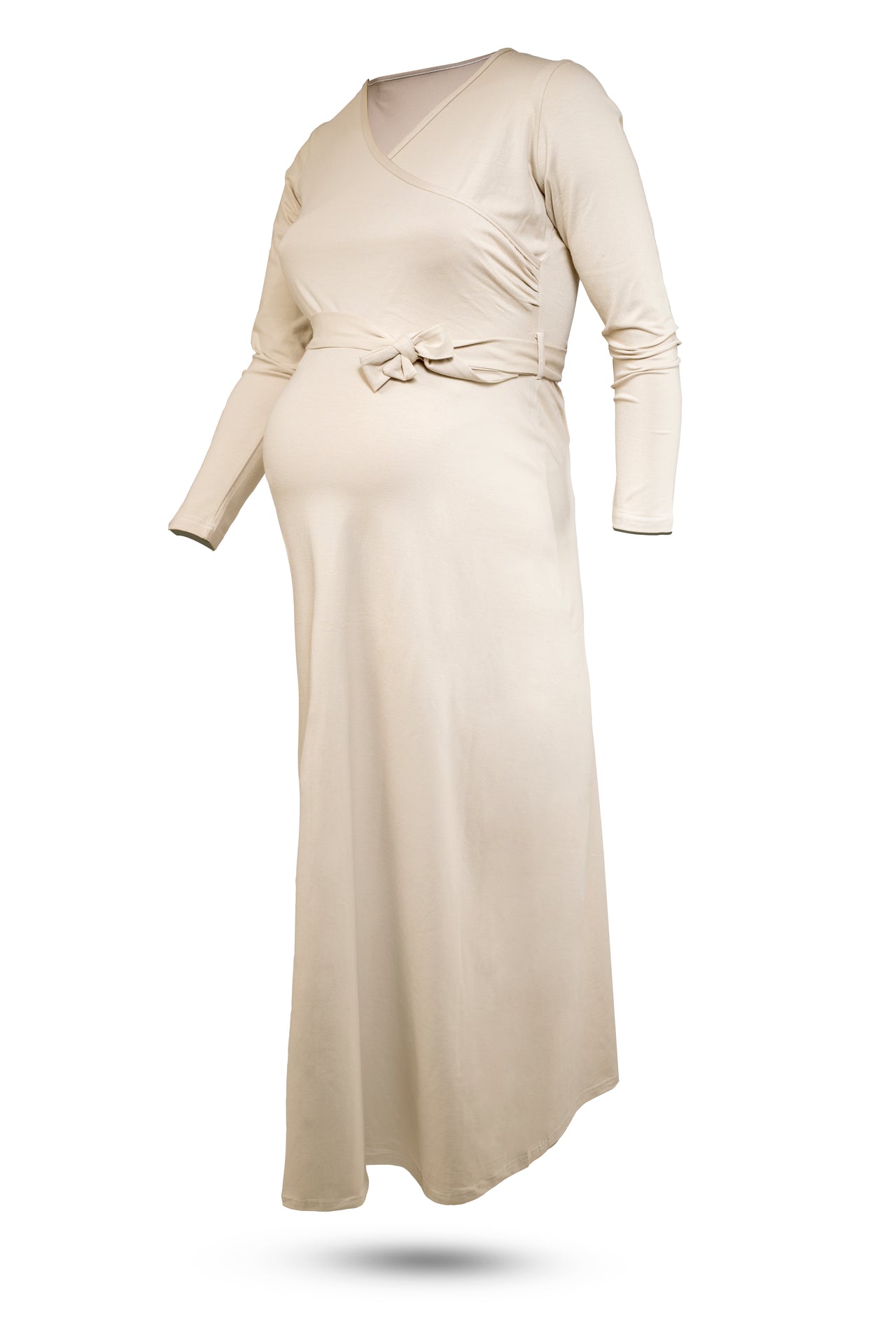 Cotton Solid Maternity & Nursing Dress