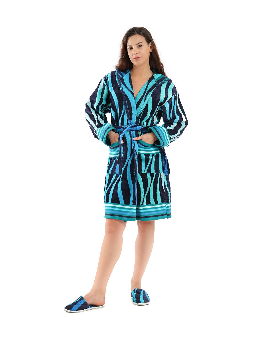 Cotton Bathrobe Multicolor