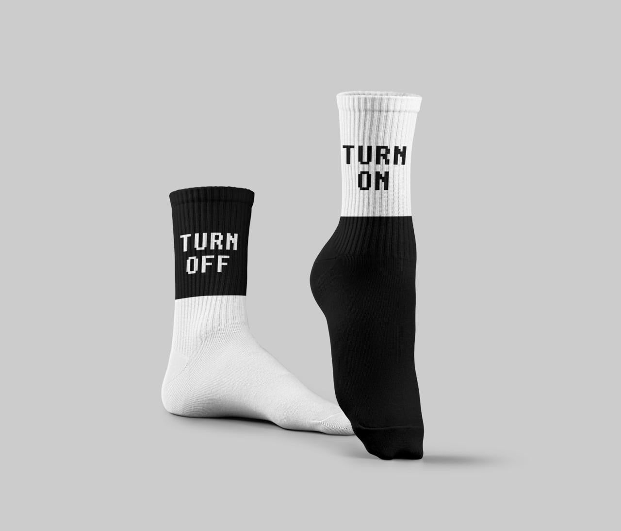 Cotton Printed Crew Socks – Multicolor