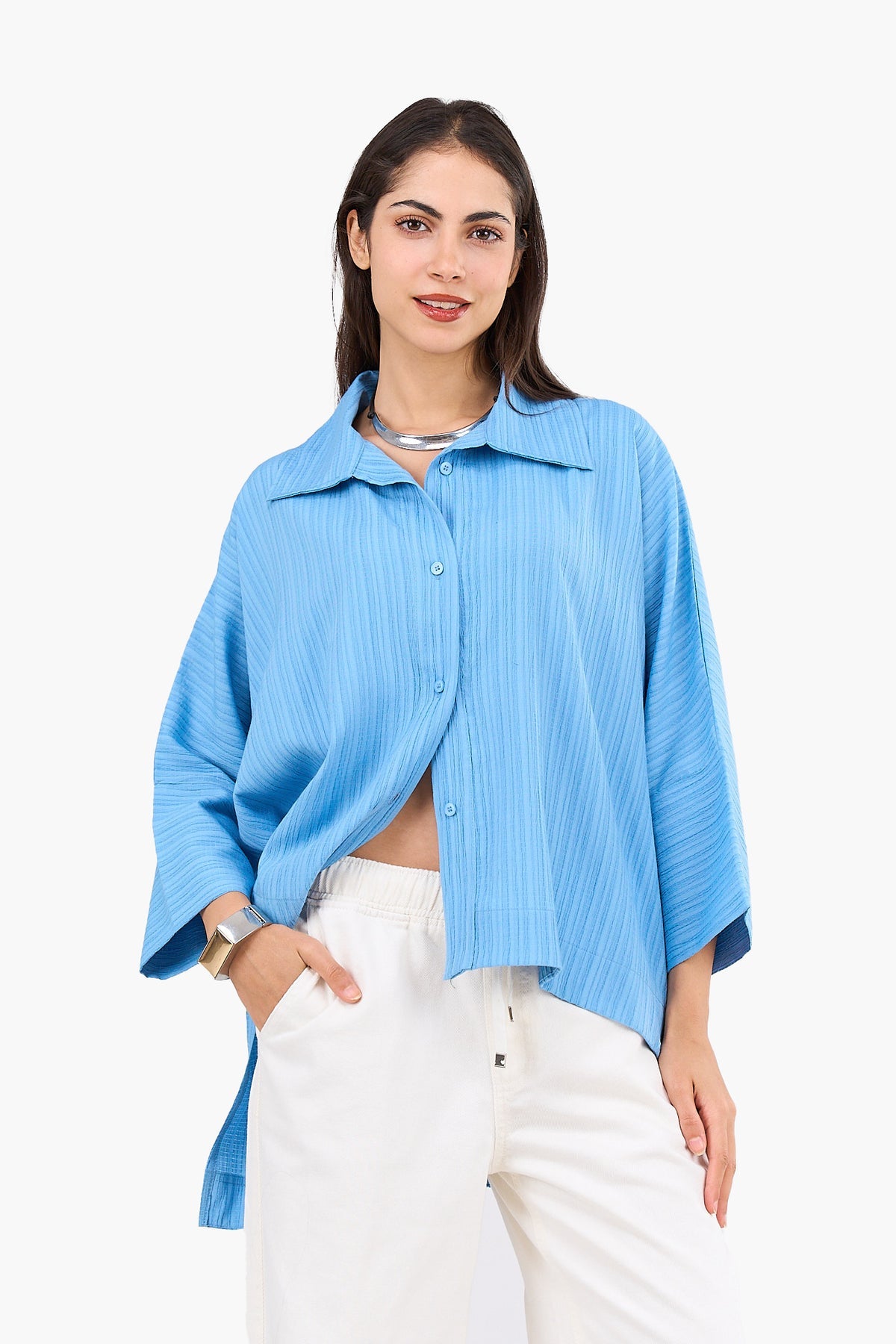 Textured One Size Shirt