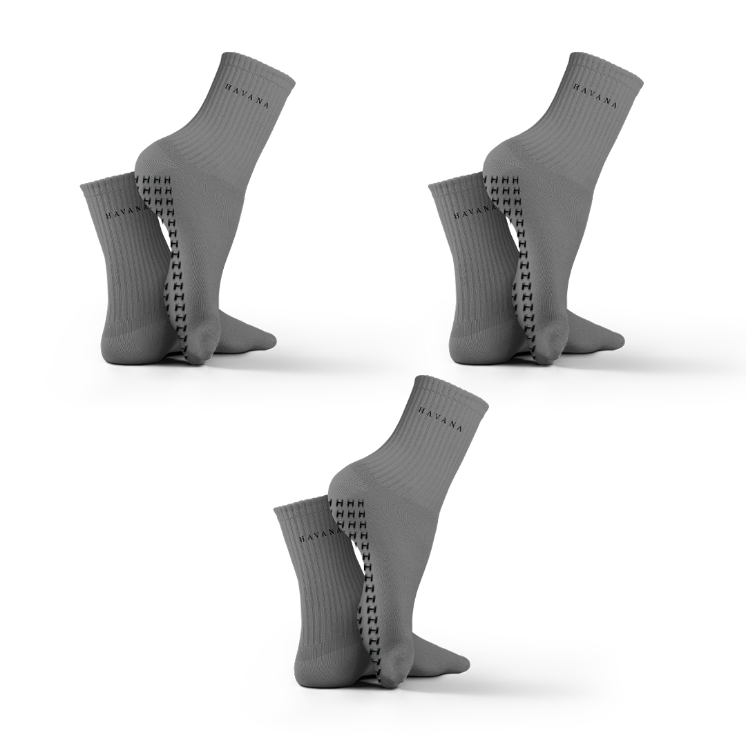 Silicon gray 3 pack Havana Mid Calf Socks