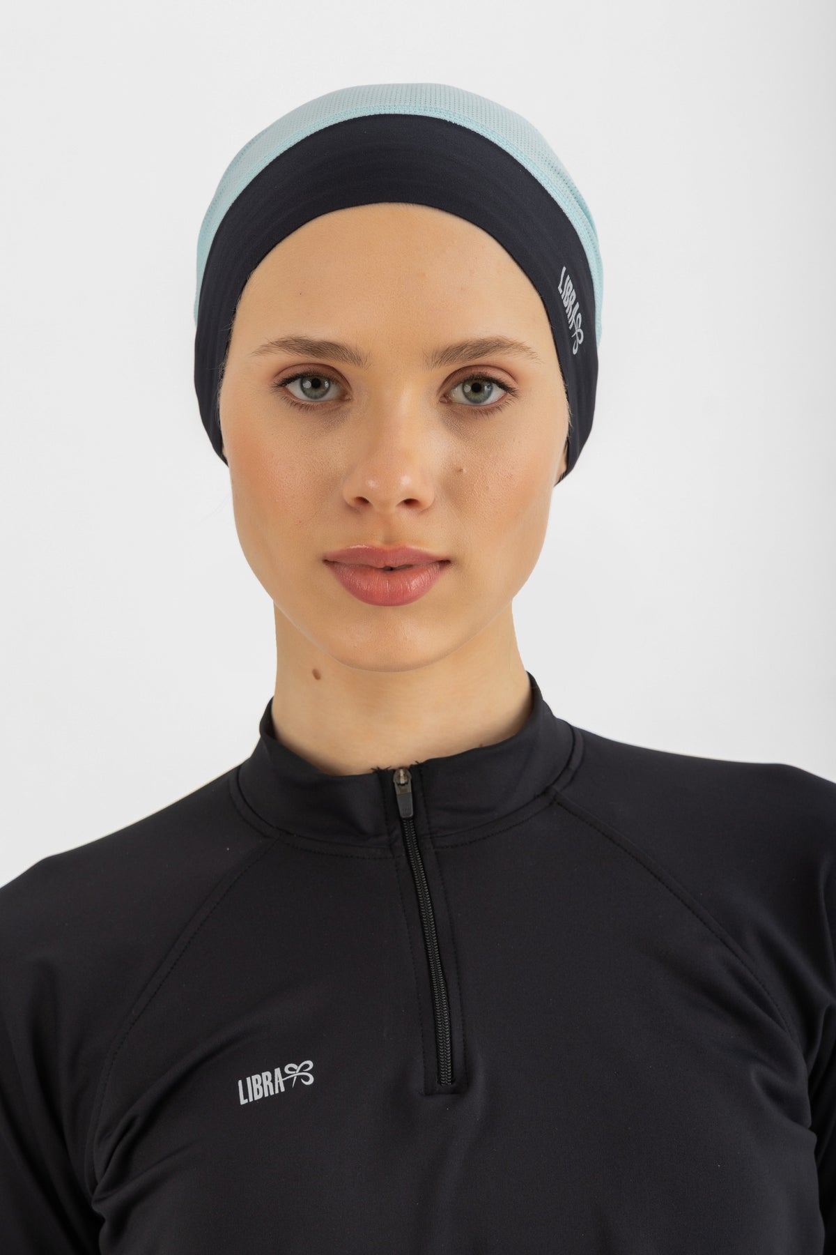 Lycra Neck free bandana - Mint Blue