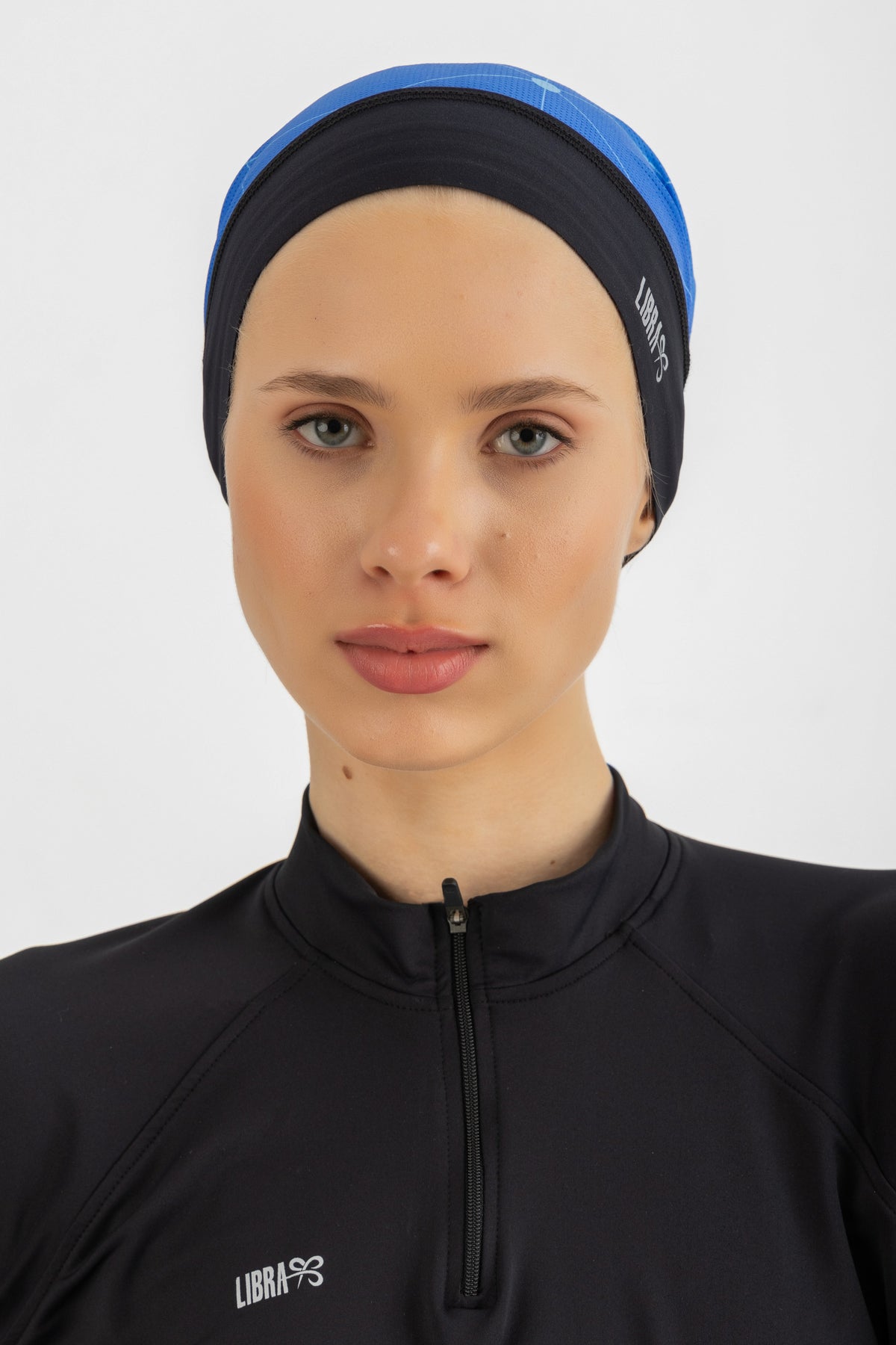 Lycra Neck free bandana - Blue