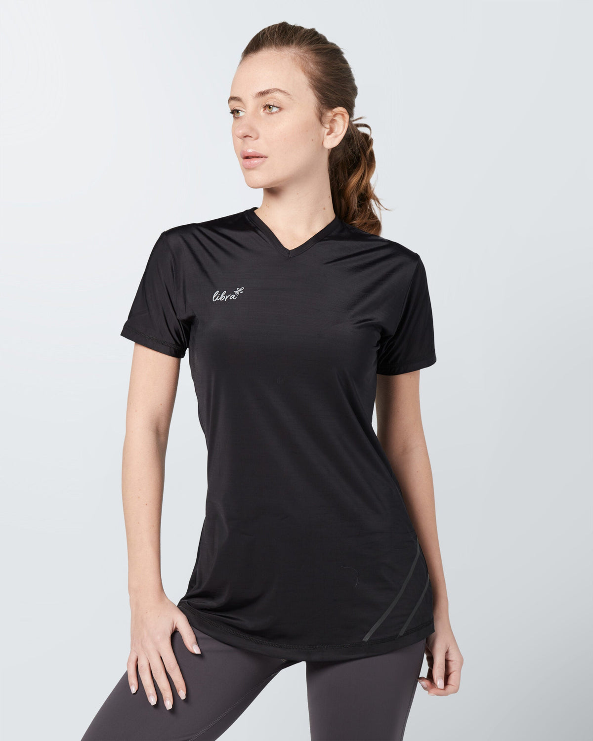 Lycra Short Sleeve Lightning T-shirt - Black