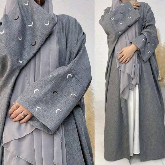 Linen Moon kaftan - Grey