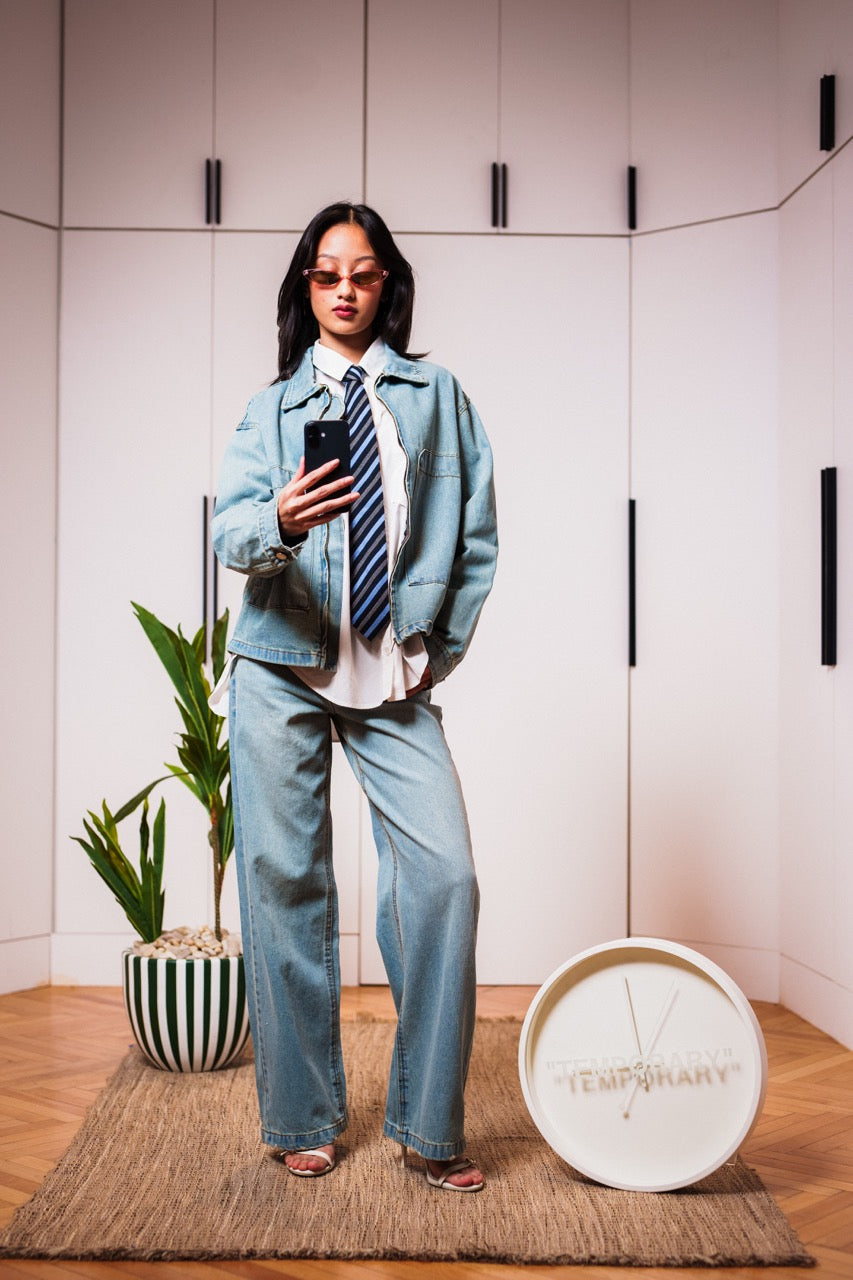 Denim Unisex Jacket – Light Blue