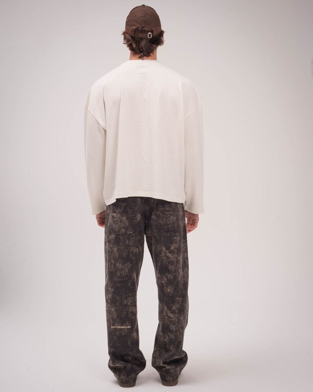 Gabardine Camouflage Pants - Brown