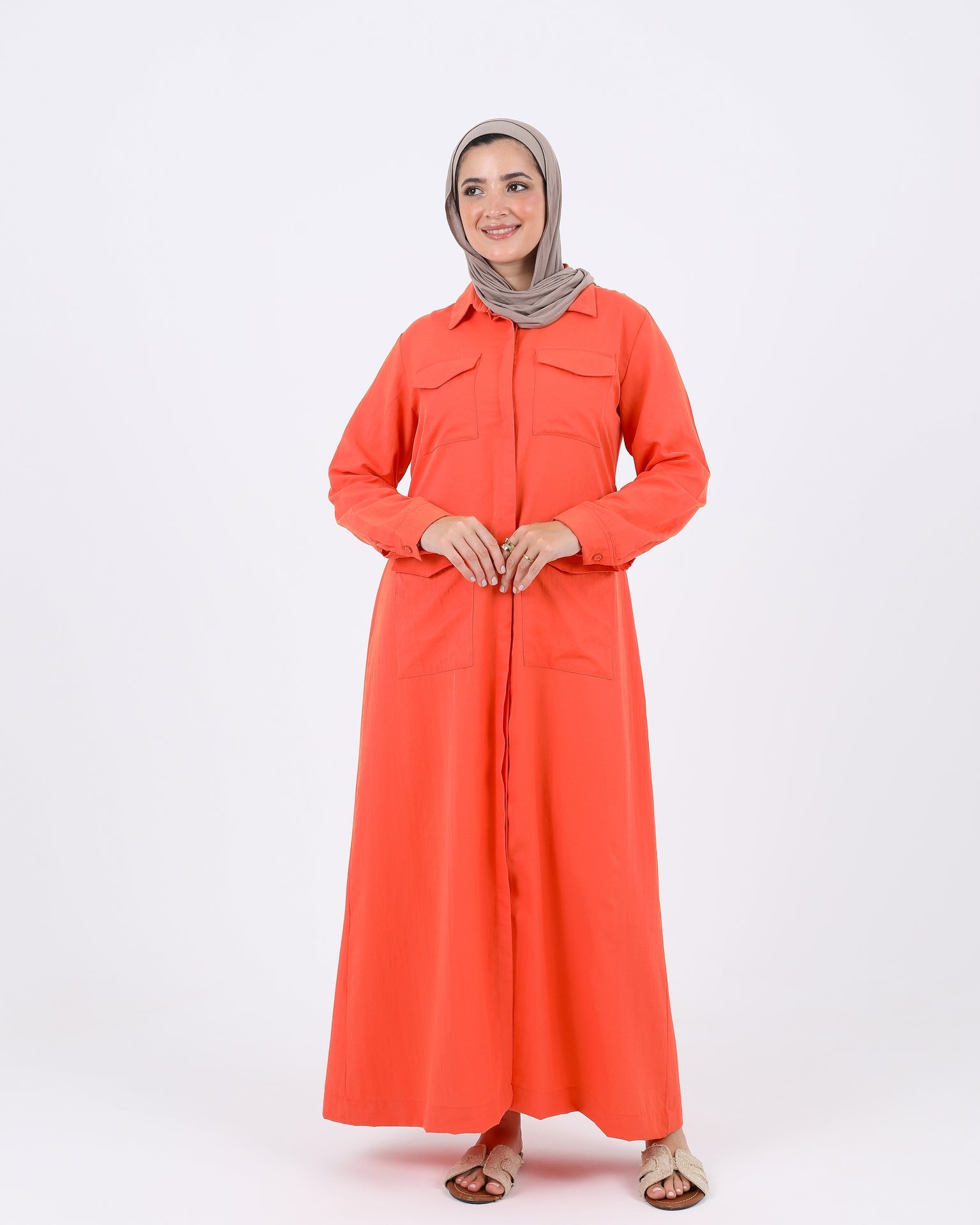 Shirt Dress with Pockets