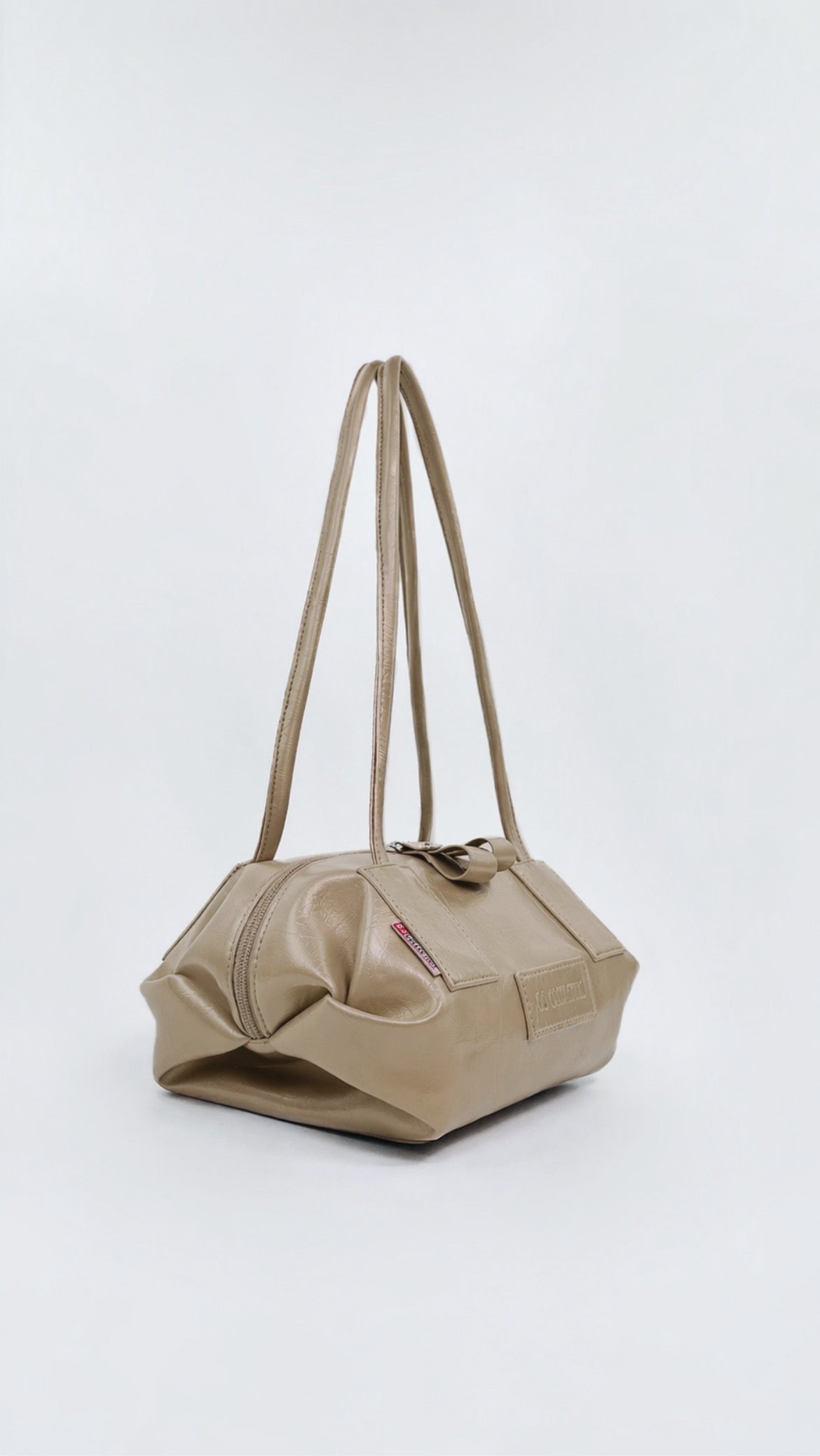 Minimalist Shoulder Bag - Beige