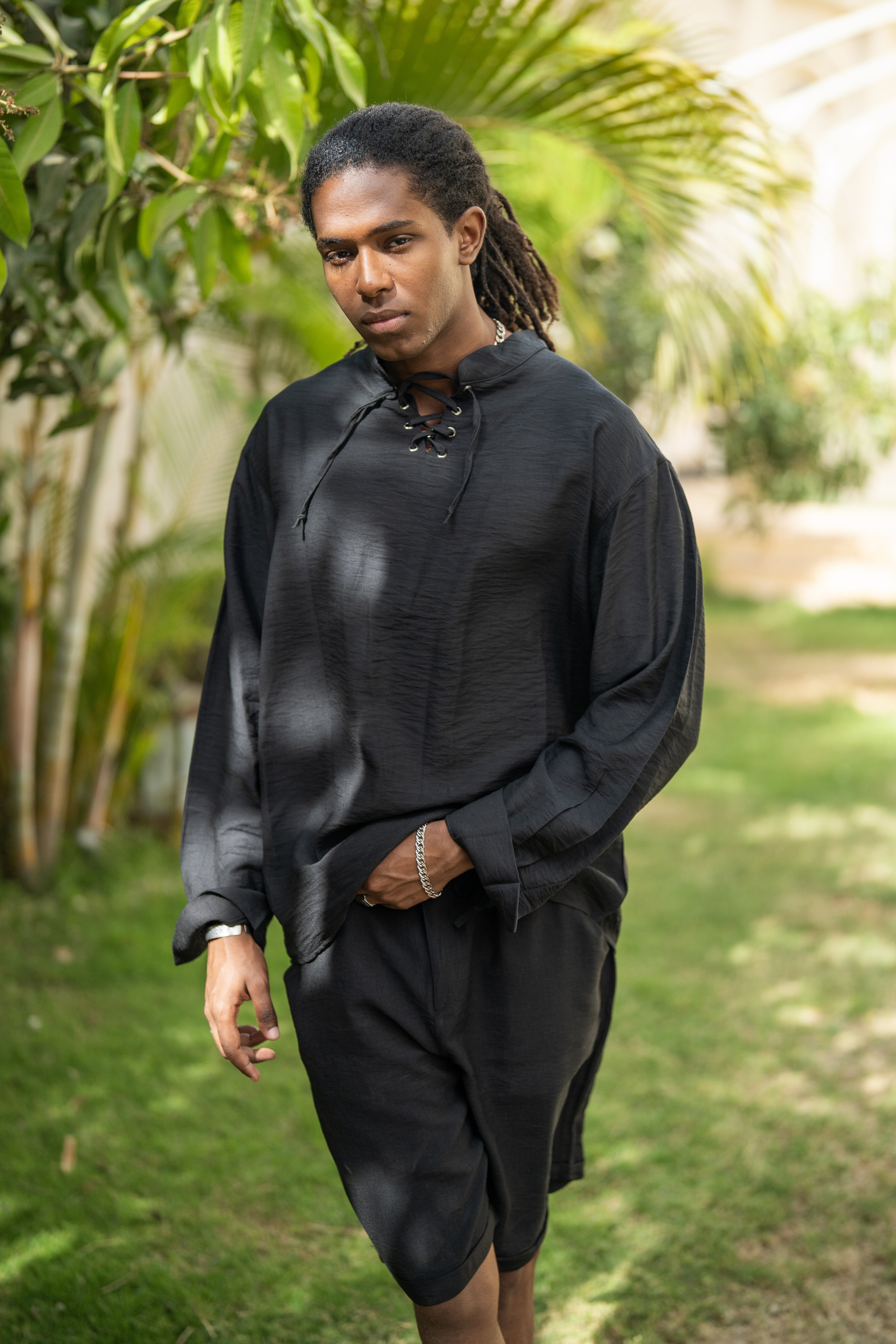 Oversized Long Sleeve Linen Shirt