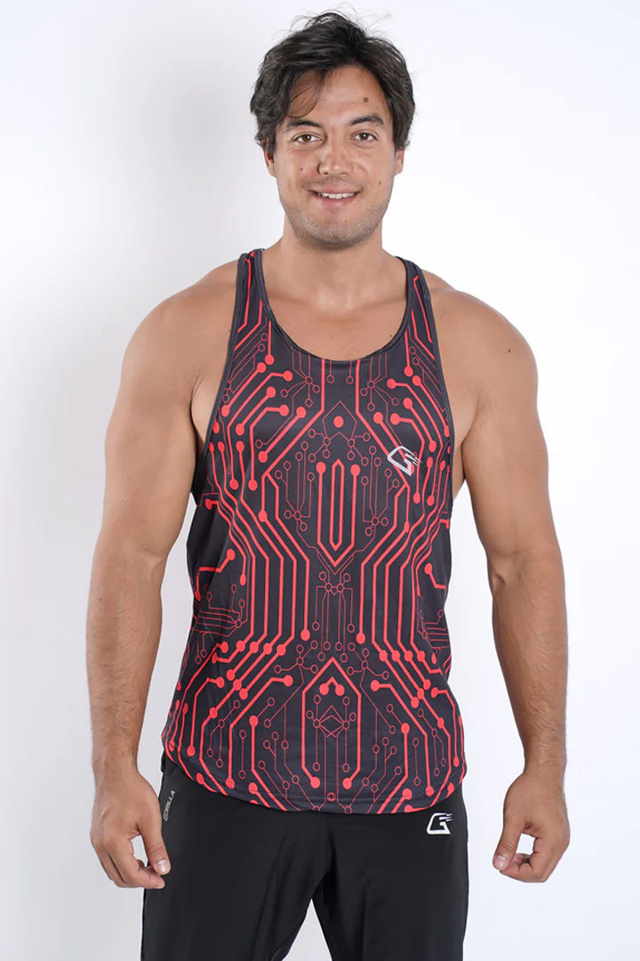 Synthetic Agility Aim Sleeveless T-Shirt - Multicolor