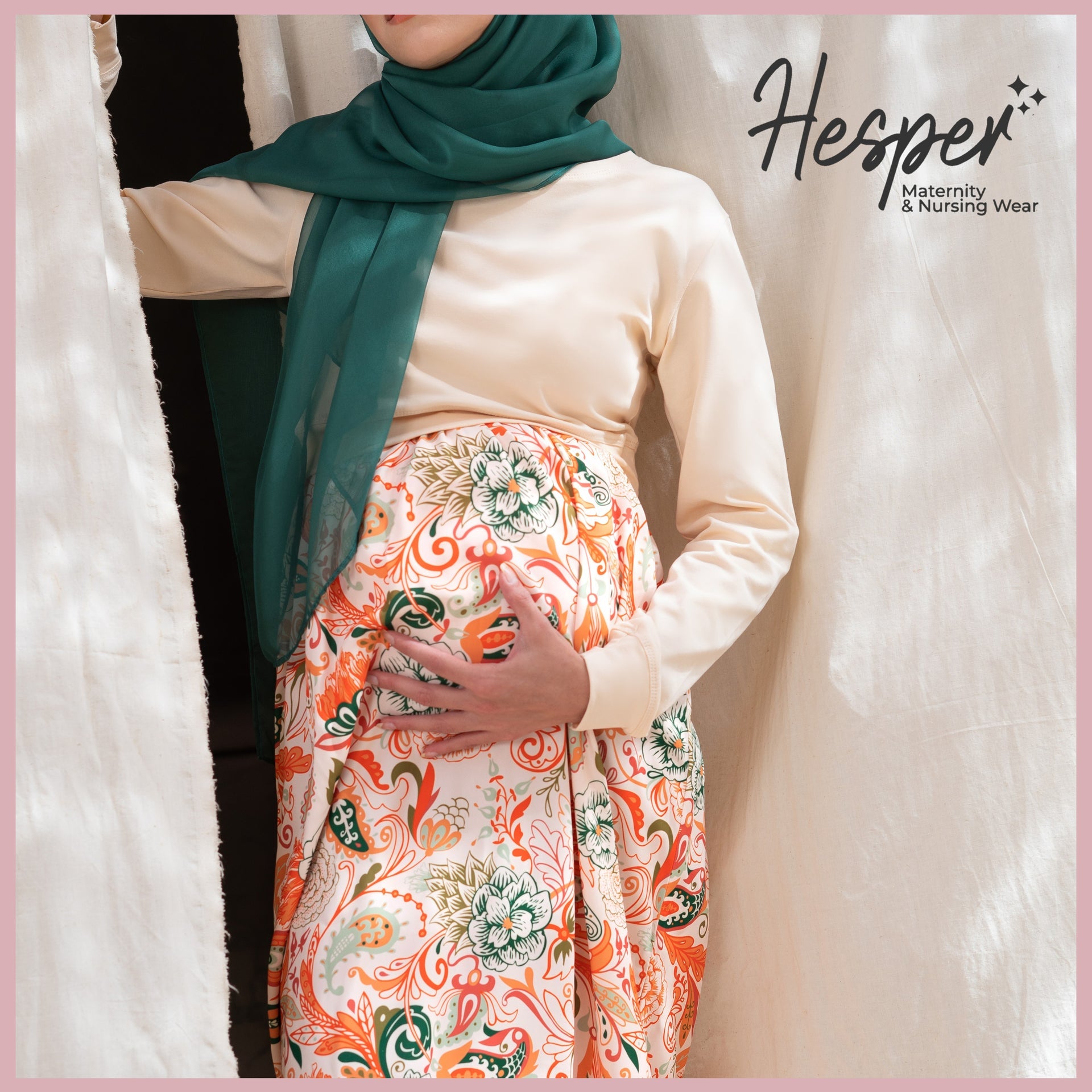 Cotton–Woven Floral Maternity & Nursing Dress