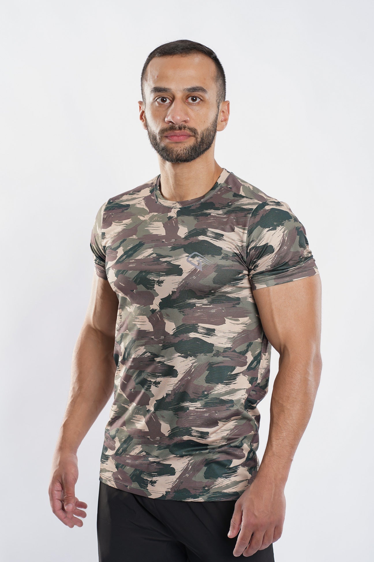 Synthetic Mono Camouflage T-Shirt - Multicolor