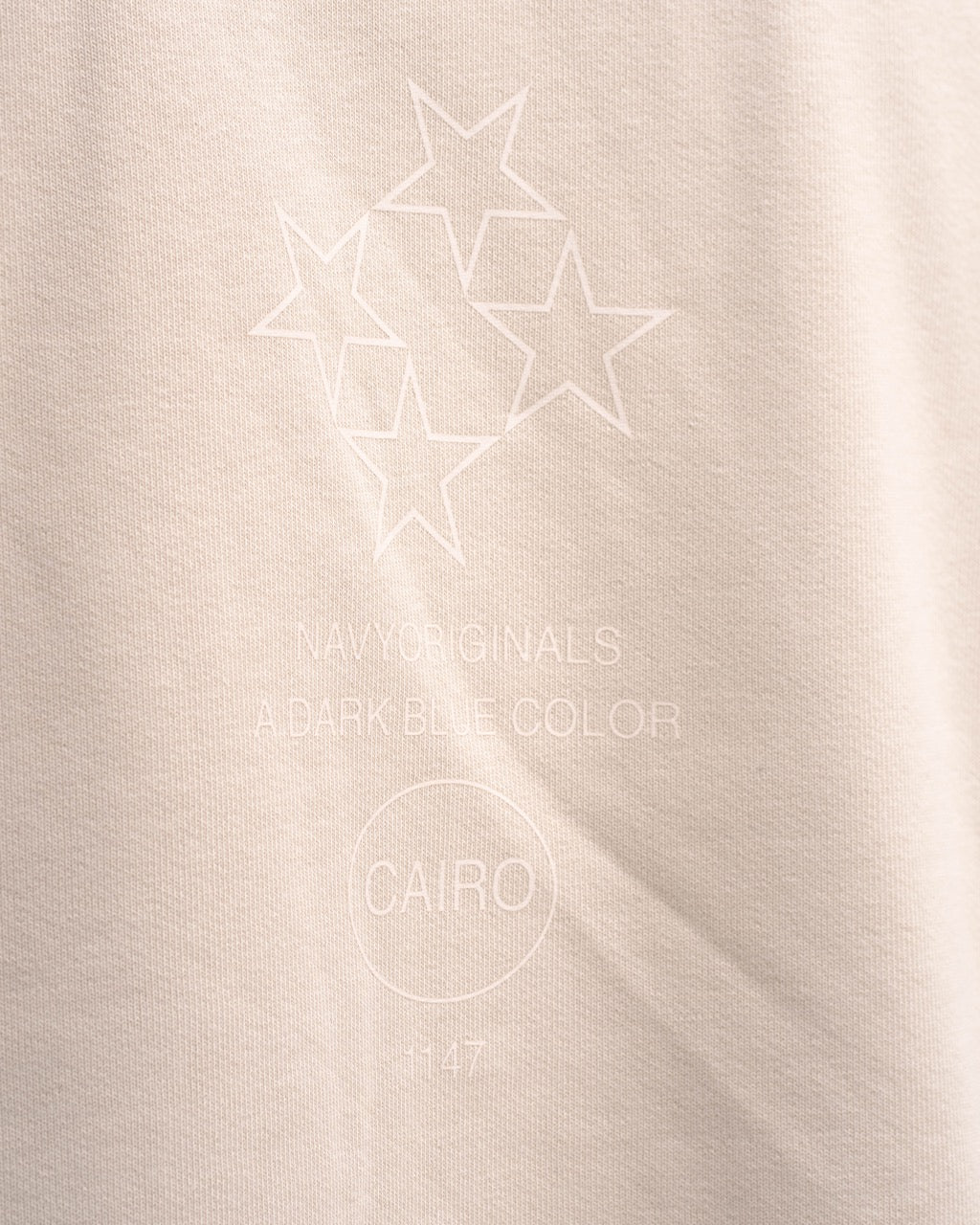 Cotton Milton Unisex Printed Hoodie – Beige