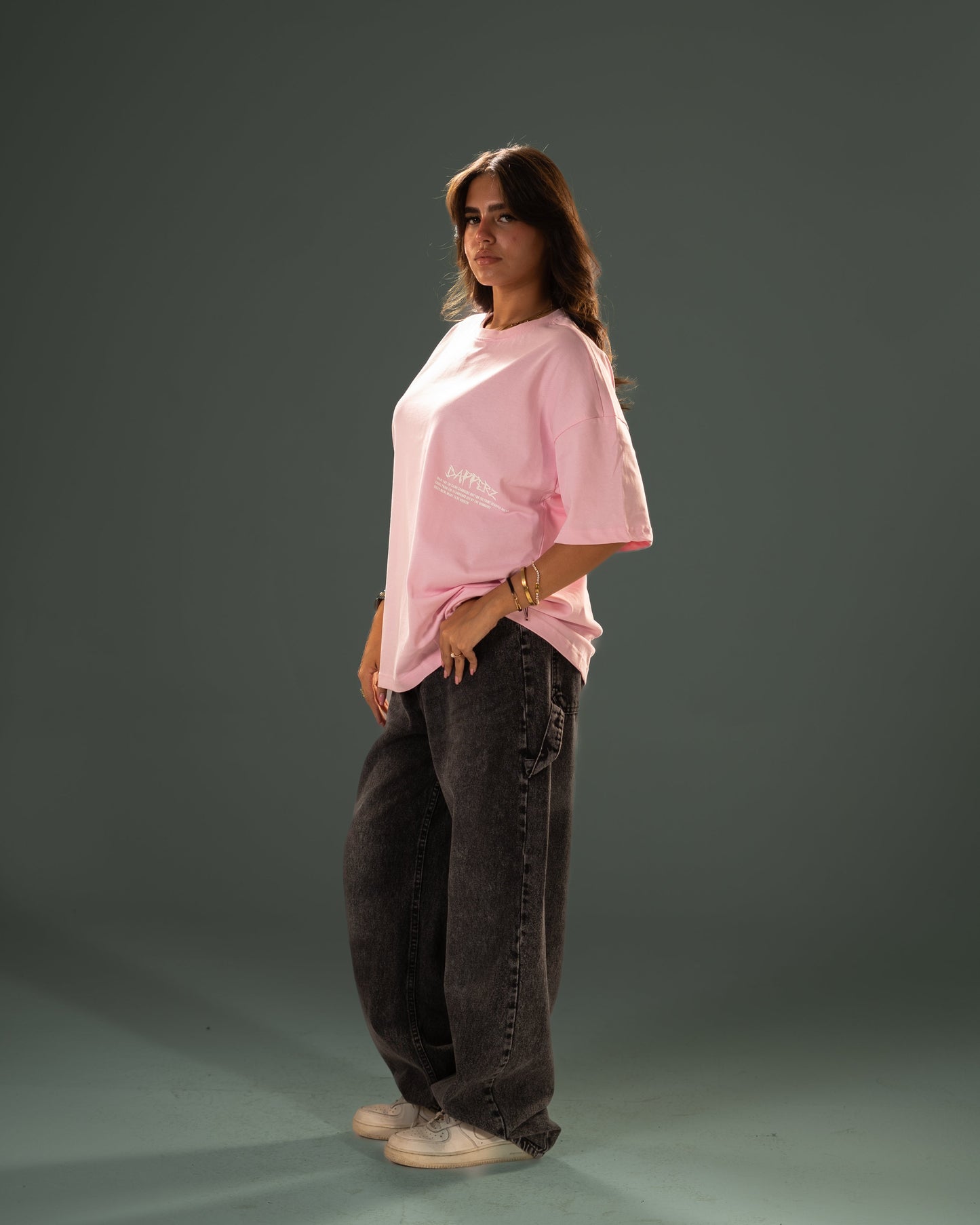 Cotton Oversized T-Shirt – Light Pink