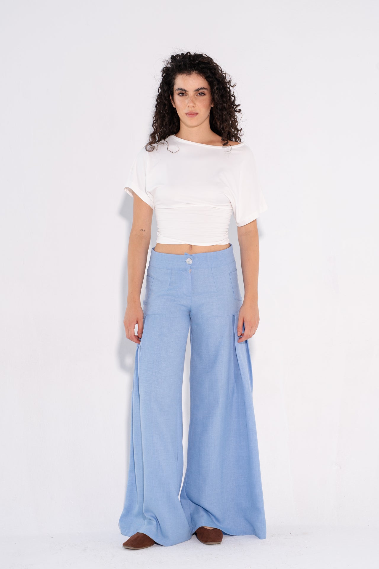 The Soft Girl Pants - Blue