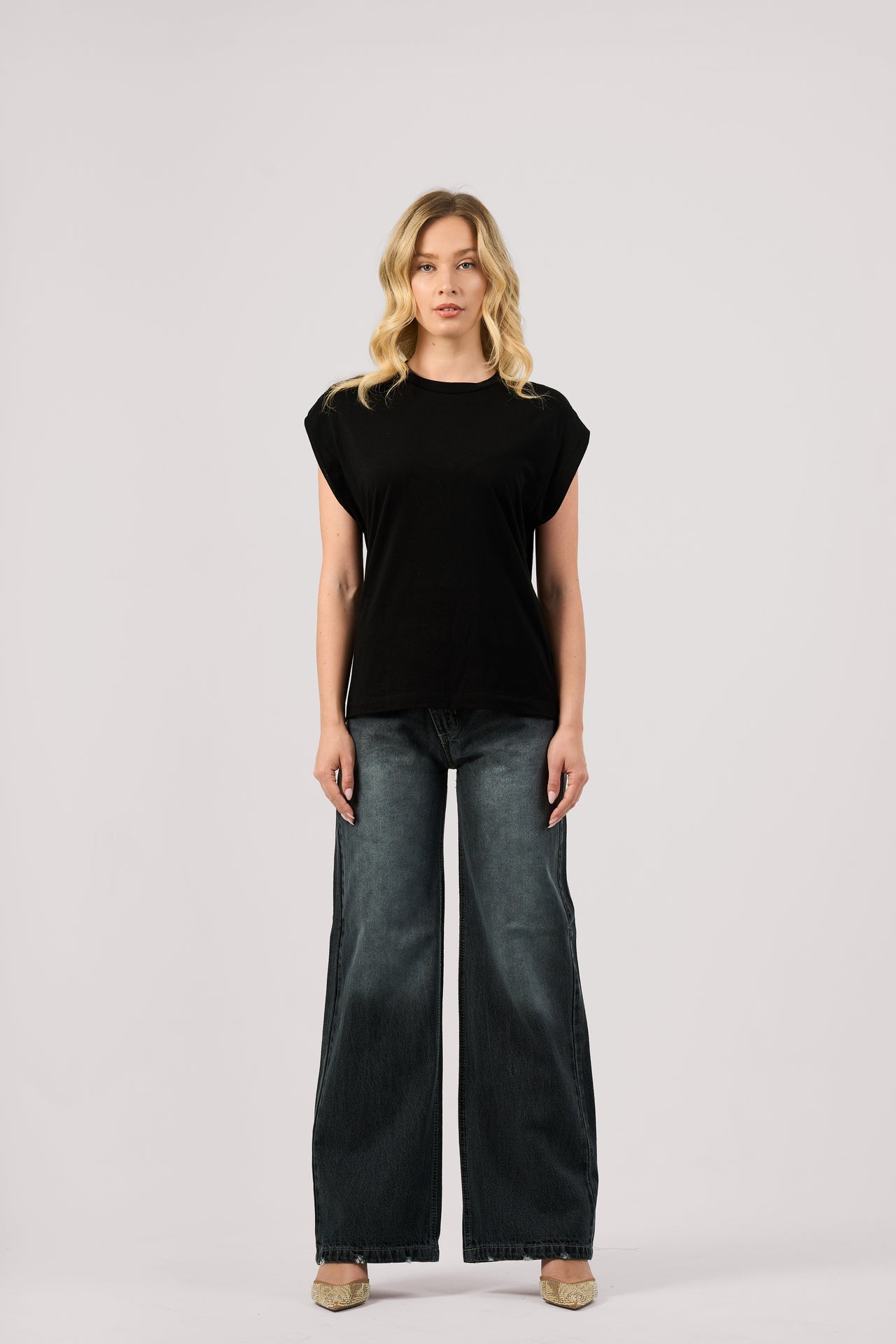 GREY BALLOON JEANS