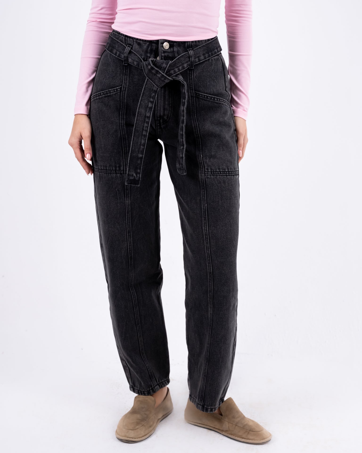 Mom Fit Grey Jeans