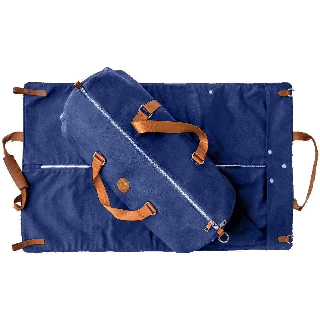 Canvas Duffel Bag & Garment Bag Set - Navy