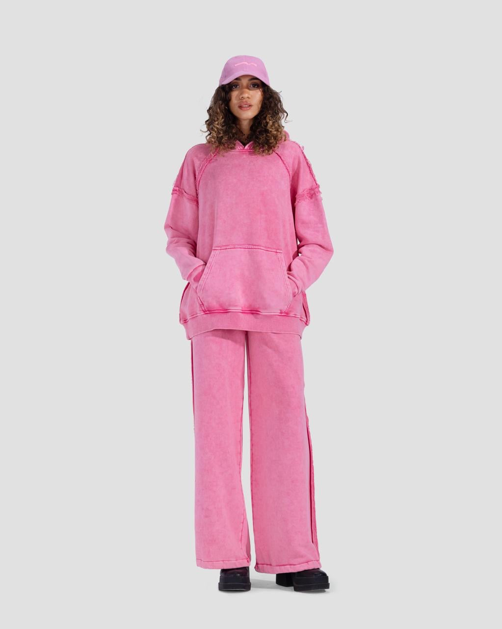 Cotton Washed Set - Pink