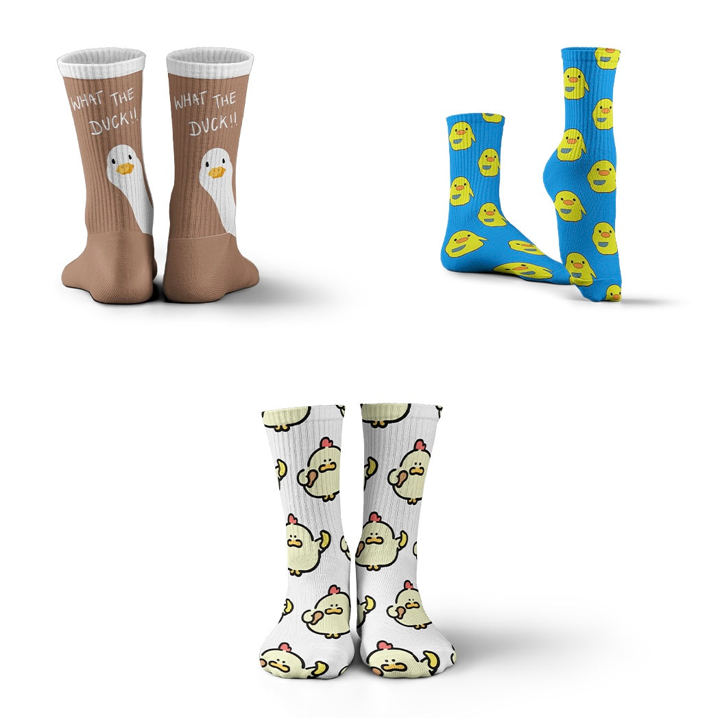 Duck Cartoon Crew Set Of 3