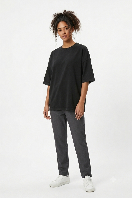 Essential Oversized T-Shirt – Black