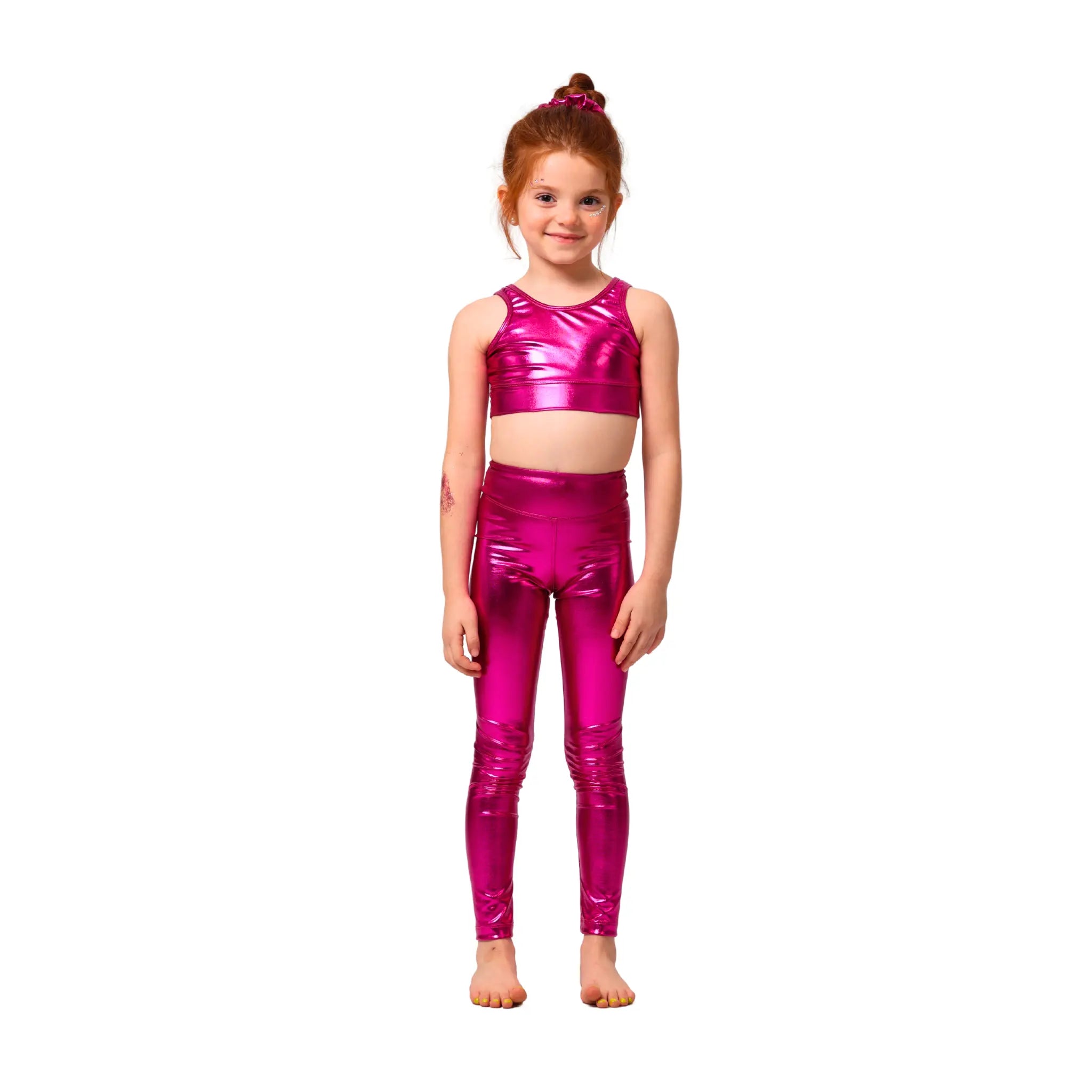 Metallic Gymnastics Set - Pink