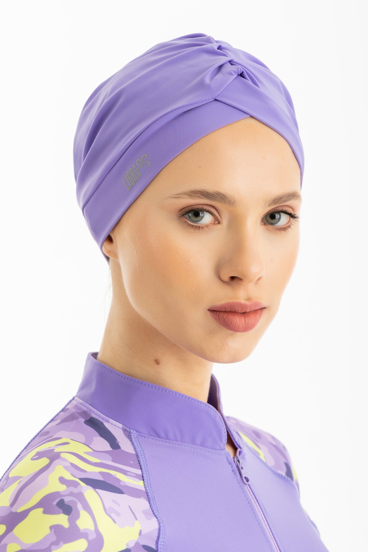 Lycra Sleek Swim Turban - Lavender