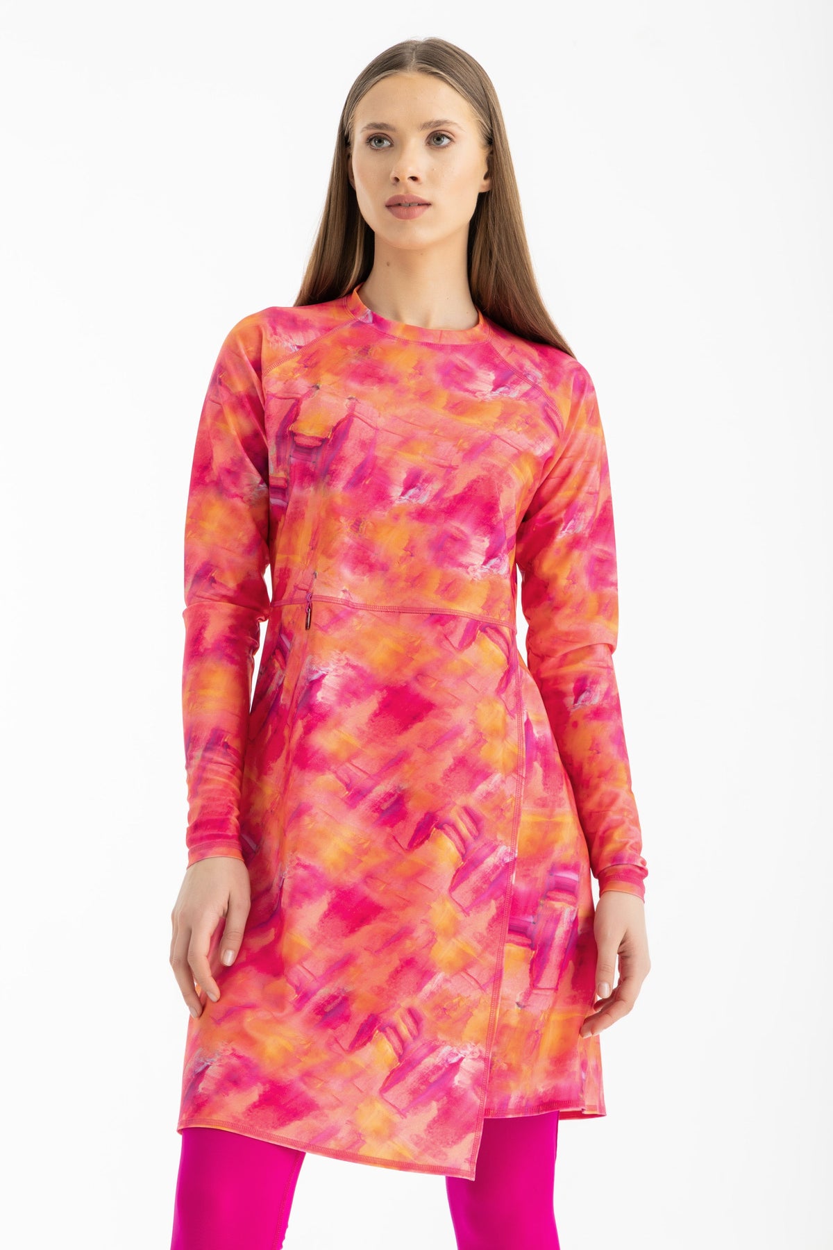 Lycra Motion Wave Swim Top - Multicolor