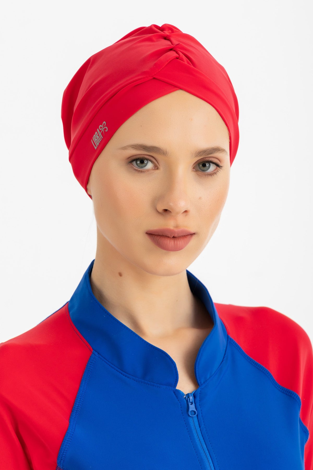 Lycra Sleek Swim Turban - Red
