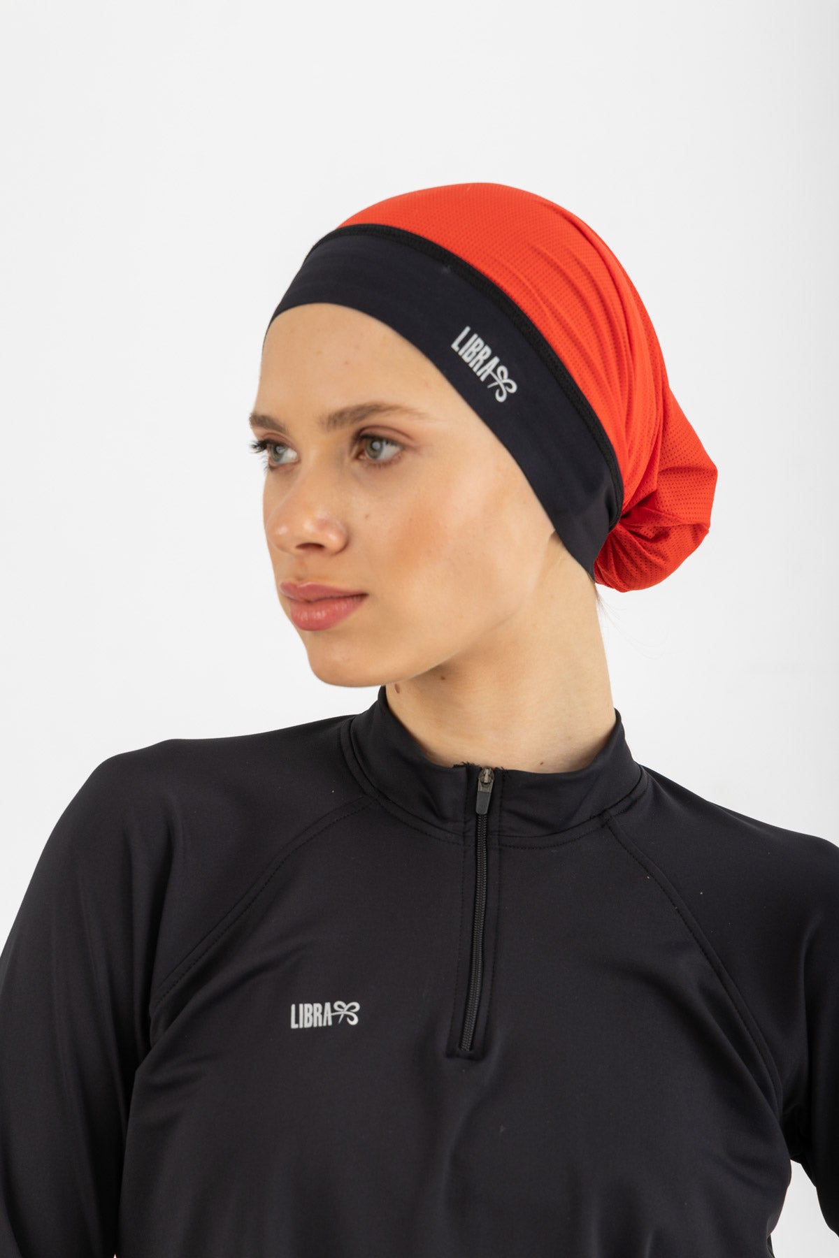 Lycra Neck free bandana - Orange